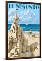 El Segundo, California - Sandcastle-Lantern Press-Framed Art Print