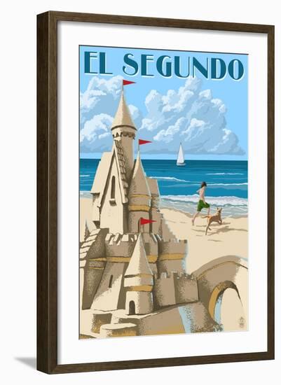 El Segundo, California - Sandcastle-Lantern Press-Framed Art Print