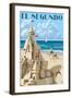 El Segundo, California - Sandcastle-Lantern Press-Framed Art Print