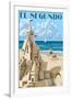 El Segundo, California - Sandcastle-Lantern Press-Framed Art Print