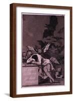 El Sueno De La Razon Produce Monstros-Francisco de Goya-Framed Art Print