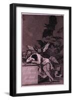 El Sueno De La Razon Produce Monstros-Francisco de Goya-Framed Art Print