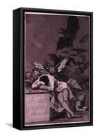 El Sueno De La Razon Produce Monstros-Francisco de Goya-Framed Stretched Canvas