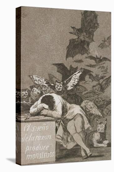 El Sueño De La Razón Produce Monstruos (The Sleep of Reason Produces Monsters)-Francisco de Goya-Stretched Canvas
