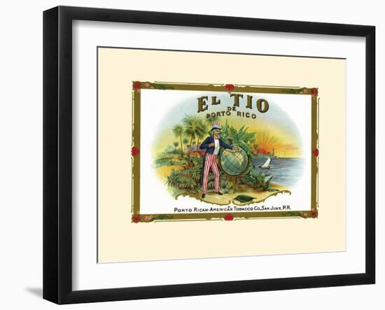 El Tio De Puerto Rico-null-Framed Art Print