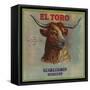 El Toro Brand - California - Citrus Crate Label-Lantern Press-Framed Stretched Canvas