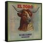 El Toro Brand - California - Citrus Crate Label-Lantern Press-Framed Stretched Canvas