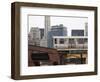 El Train on the Elevated Train System, the Loop, Chicago, Illinois, USA-Amanda Hall-Framed Photographic Print