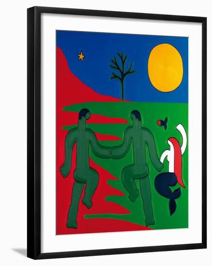 El Último Encuentro Entre El Pescador Y Su Alma, 2014-Cristina Rodriguez-Framed Giclee Print