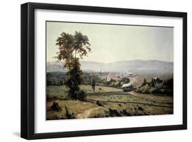 El Valle De Lackawanna-George Inness-Framed Giclee Print