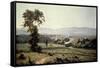 El Valle De Lackawanna-George Inness-Framed Stretched Canvas