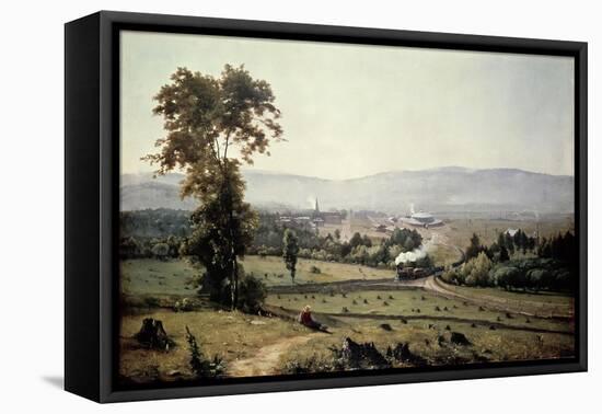 El Valle De Lackawanna-George Inness-Framed Stretched Canvas