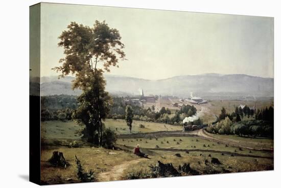 El Valle De Lackawanna-George Inness-Stretched Canvas