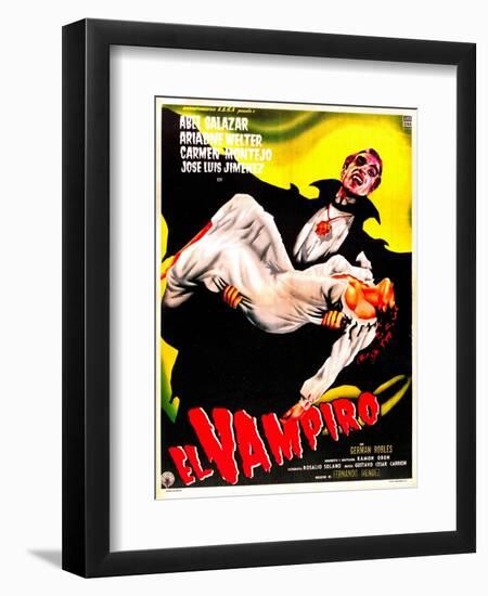 El Vampiro-null-Framed Art Print