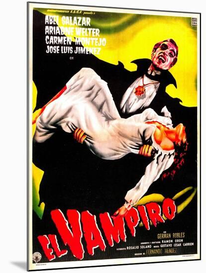 El Vampiro-null-Mounted Art Print