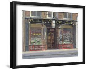 El Vino's, Fleet Street-Julian Barrow-Framed Giclee Print
