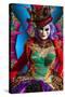 Elaborate Costume for Carnival Festival, Venice, Italy-Jaynes Gallery-Stretched Canvas