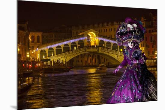 Elaborate Costume for Carnival Festival, Venice, Italy-Jaynes Gallery-Mounted Premium Photographic Print