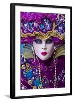 Elaborate Costume for Carnival Festival, Venice, Italy-Jaynes Gallery-Framed Photographic Print