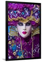 Elaborate Costume for Carnival Festival, Venice, Italy-Jaynes Gallery-Framed Photographic Print