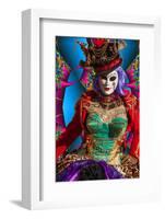 Elaborate Costume for Carnival Festival, Venice, Italy-Jaynes Gallery-Framed Photographic Print