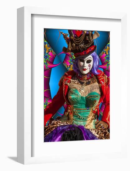 Elaborate Costume for Carnival Festival, Venice, Italy-Jaynes Gallery-Framed Photographic Print