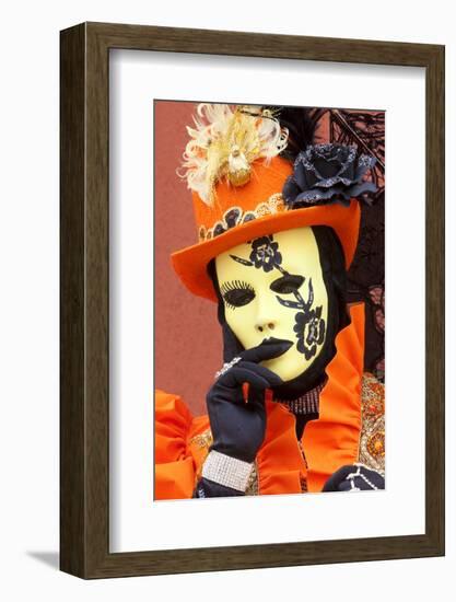 Elaborate Costume for Carnival Festival, Venice, Italy-Jaynes Gallery-Framed Photographic Print