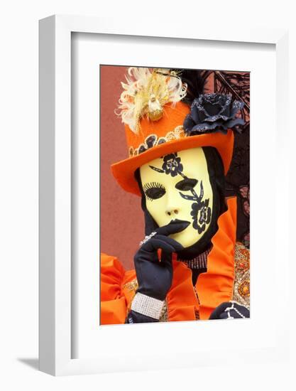 Elaborate Costume for Carnival Festival, Venice, Italy-Jaynes Gallery-Framed Photographic Print