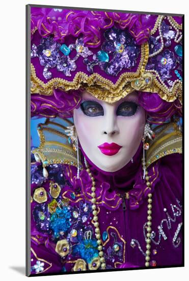 Elaborate Costume for Carnival Festival, Venice, Italy-Jaynes Gallery-Mounted Photographic Print