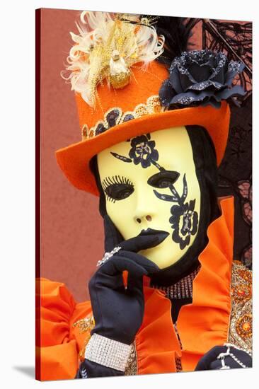 Elaborate Costume for Carnival Festival, Venice, Italy-Jaynes Gallery-Stretched Canvas