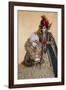 Elaborate Costume for Carnival, Venice, Italy-Darrell Gulin-Framed Photographic Print