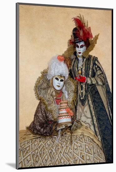 Elaborate Costume for Carnival, Venice, Italy-Darrell Gulin-Mounted Photographic Print