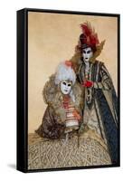 Elaborate Costume for Carnival, Venice, Italy-Darrell Gulin-Framed Stretched Canvas