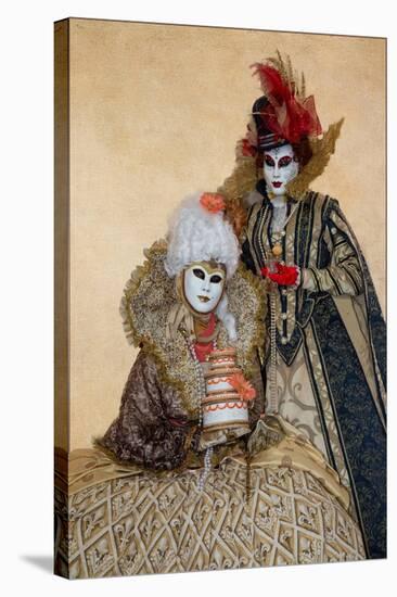 Elaborate Costume for Carnival, Venice, Italy-Darrell Gulin-Stretched Canvas