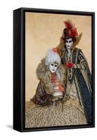 Elaborate Costume for Carnival, Venice, Italy-Darrell Gulin-Framed Stretched Canvas