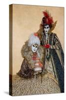 Elaborate Costume for Carnival, Venice, Italy-Darrell Gulin-Stretched Canvas