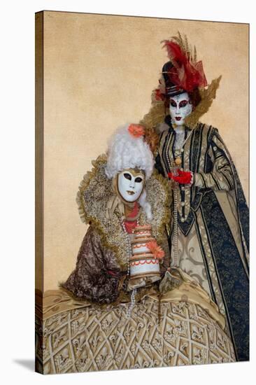 Elaborate Costume for Carnival, Venice, Italy-Darrell Gulin-Stretched Canvas