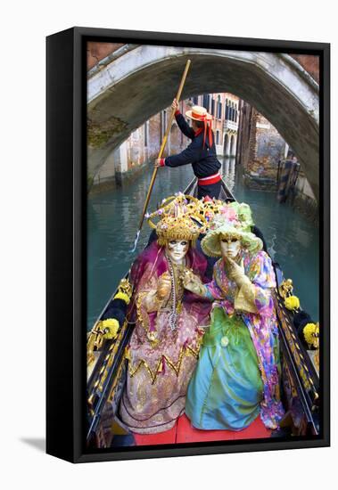 Elaborate Costumes for Carnival Festival, Venice, Italy-Jaynes Gallery-Framed Stretched Canvas