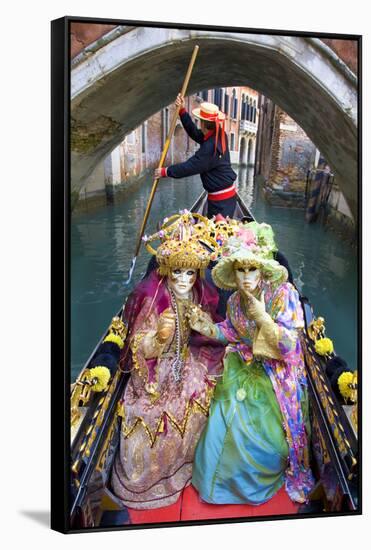 Elaborate Costumes for Carnival Festival, Venice, Italy-Jaynes Gallery-Framed Stretched Canvas