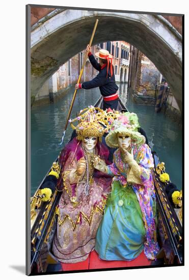 Elaborate Costumes for Carnival Festival, Venice, Italy-Jaynes Gallery-Mounted Photographic Print