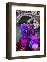 Elaborate Costumes for Carnival Festival, Venice, Italy-Jaynes Gallery-Framed Photographic Print