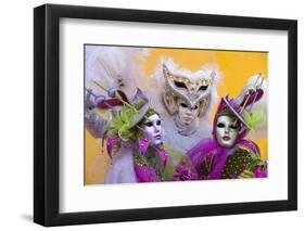 Elaborate Costumes for Carnival Festival, Venice, Italy-Jaynes Gallery-Framed Photographic Print