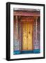 Elaborate Gilded Temple Door and Glass Mosaic on Exterior Wall-null-Framed Premium Photographic Print