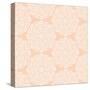 Elaborate Hand-Drawn White Pattern on Pink Background-amovita-Stretched Canvas