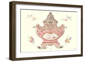 Elaborate Sevres Serving Vessel-null-Framed Art Print