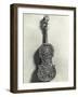 Elaborately Carved Violin Back-null-Framed Giclee Print