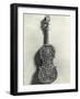 Elaborately Carved Violin Back-null-Framed Giclee Print