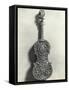 Elaborately Carved Violin Back-null-Framed Stretched Canvas