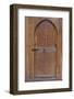 Elaborately decorated wooden door-Natalie Tepper-Framed Photo