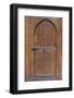 Elaborately decorated wooden door-Natalie Tepper-Framed Photo